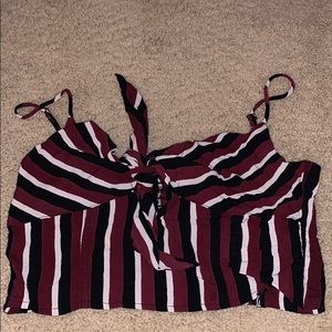 Front tie Crop top, brand new never used